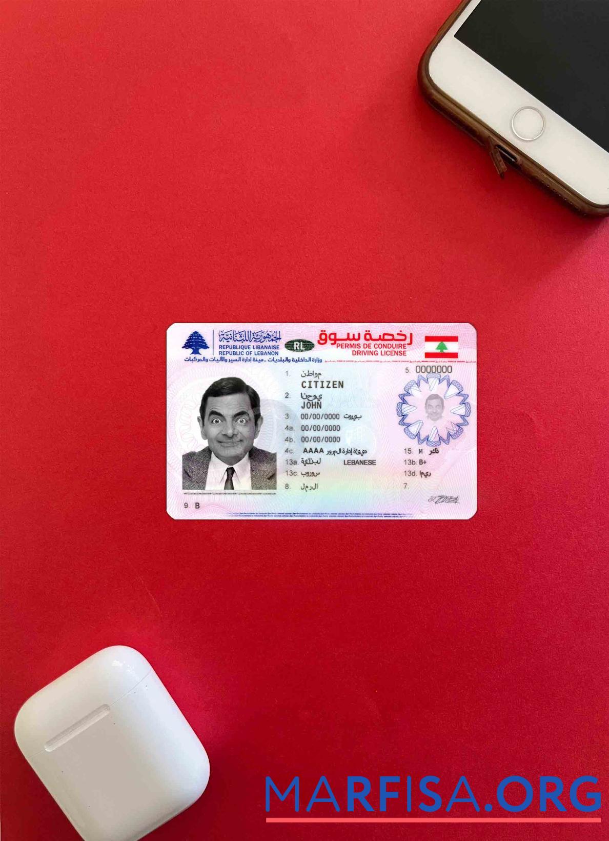 Printable Lebanon DL photolook template